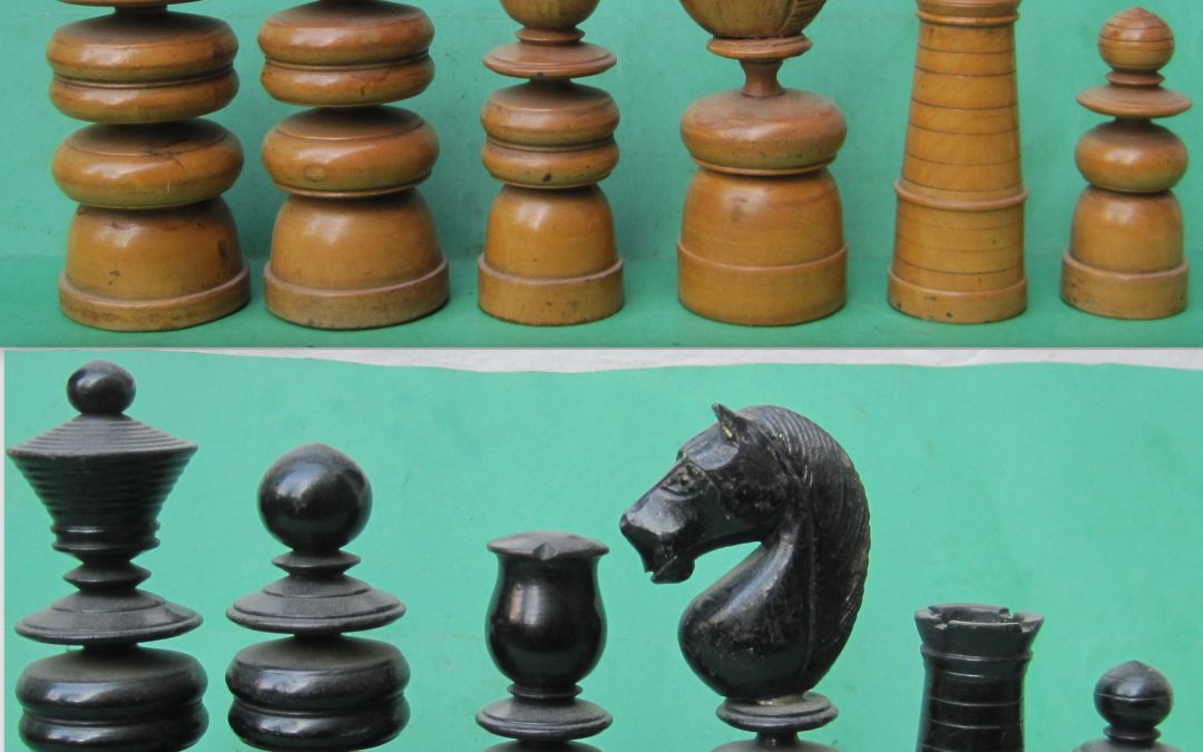 French St George chess set