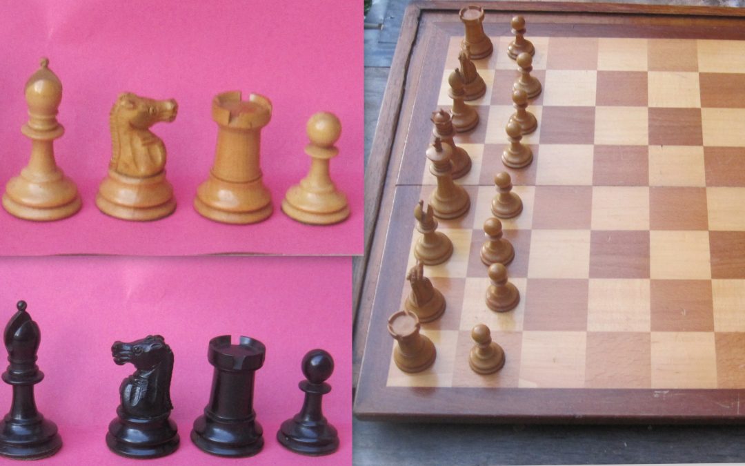 F H Ayres Staunton Chess Set – early 20th century