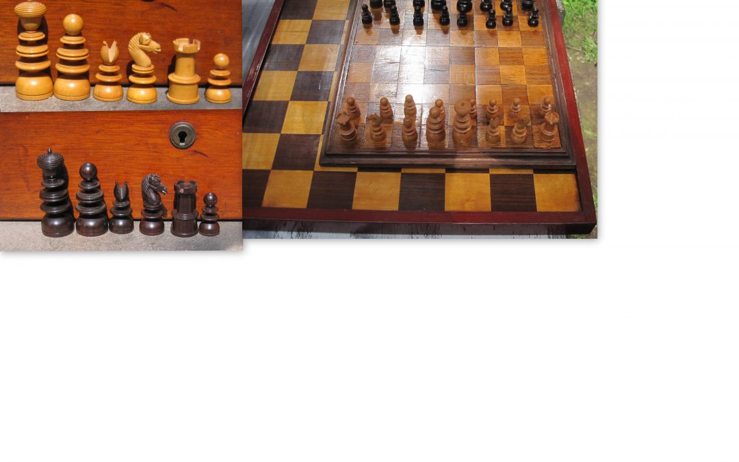 English pattern small chess set – late 19th century