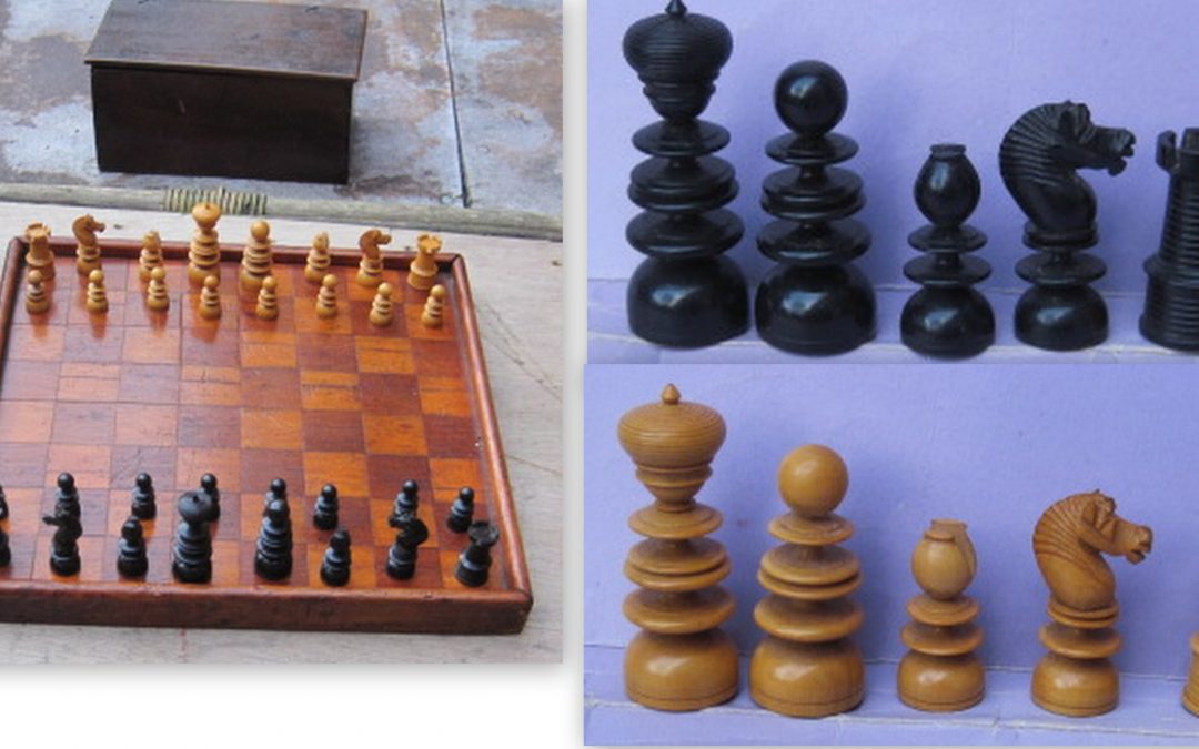 A late 19th century English pattern chess set